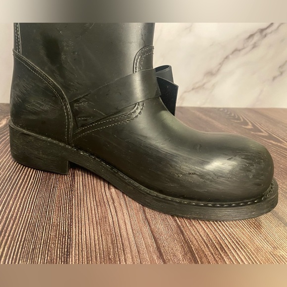 RED VALENTINO Black Bow tie Rain Boots Size 39 or 8.5 - Picture 8 of 11